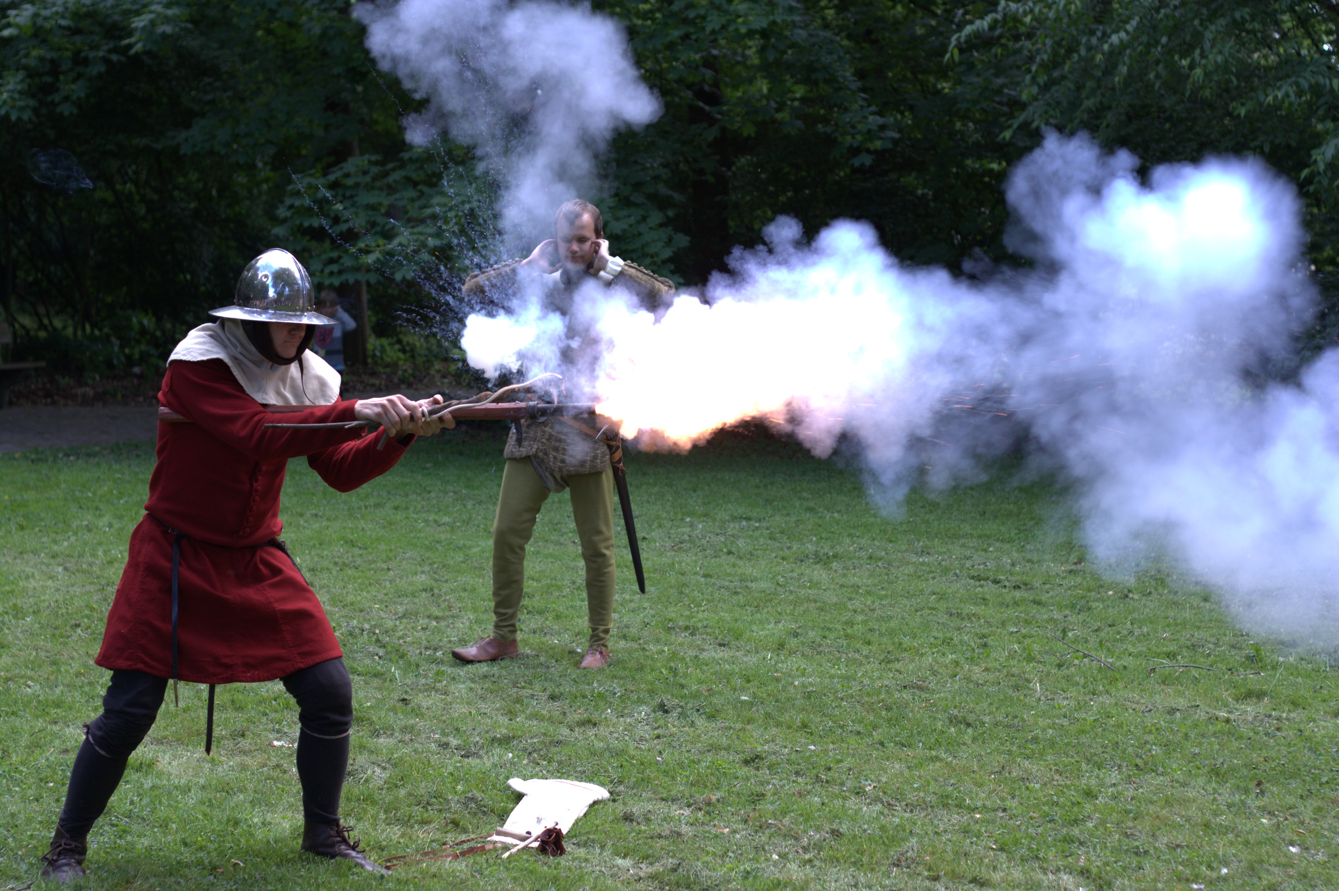 Firing the gun, Lund, 2012